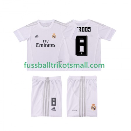 Fußballtrikots Real Madrid KROOS 8 2015 2016 Retro Kinder Kurzarm Heimtrikotsatz kaufen